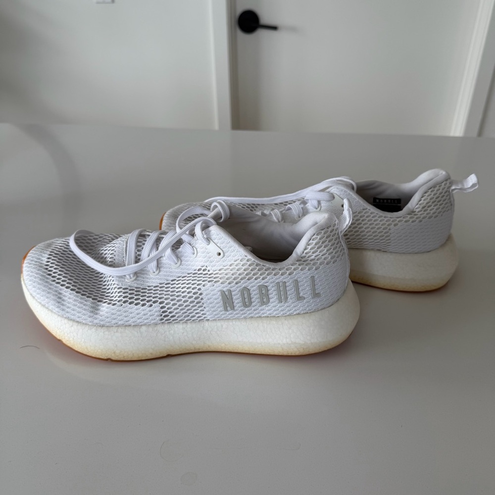 NOBULL White Mesh Athletic Shoes 12